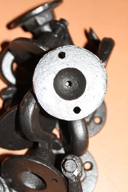 2-INDUSTRIAL WALL HOOKS,Crane Style Hooks,Heavy Duty,Generous Hook,Gifts,H-135