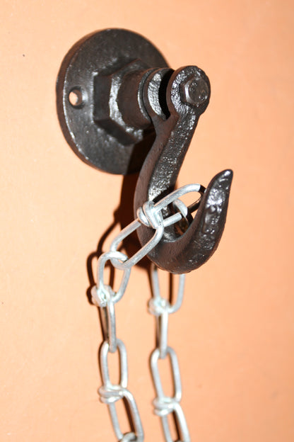 2-INDUSTRIAL WALL HOOKS,Crane Style Hooks,Heavy Duty,Generous Hook,Gifts,H-135