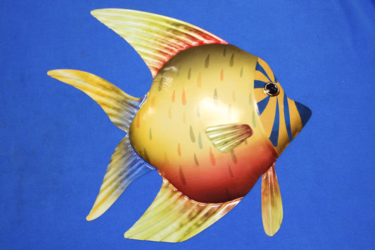 1-ANGEL FISH Wall Hanging, Tropical Island Decor,Beach Decor,Bath Decor,Ocean Fish, TRF-014T