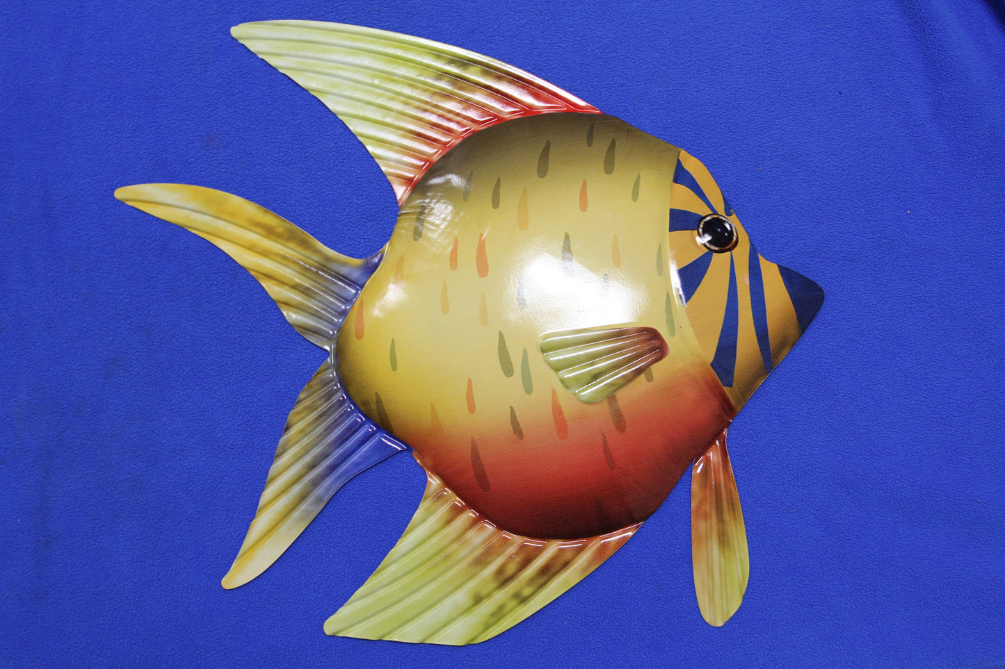 1-ANGEL FISH Wall Hanging, Tropical Island Decor,Beach Decor,Bath Decor,Ocean Fish, TRF-014T