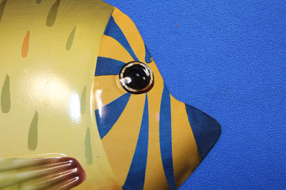 1-ANGEL FISH Wall Hanging, Tropical Island Decor,Beach Decor,Bath Decor,Ocean Fish, TRF-014T