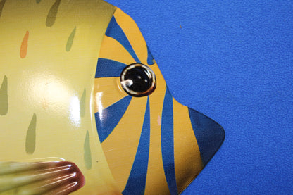 1-ANGEL FISH Wall Hanging, Tropical Island Decor,Beach Decor,Bath Decor,Ocean Fish, TRF-014T