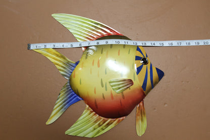 1-ANGEL FISH Wall Hanging, Tropical Island Decor,Beach Decor,Bath Decor,Ocean Fish, TRF-014T