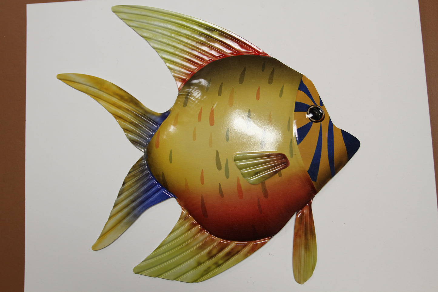 1-ANGEL FISH Wall Hanging, Tropical Island Decor,Beach Decor,Bath Decor,Ocean Fish, TRF-014T