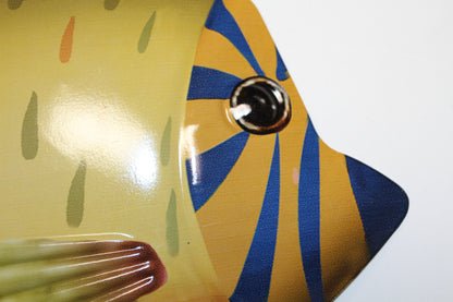 1-ANGEL FISH Wall Hanging, Tropical Island Decor,Beach Decor,Bath Decor,Ocean Fish, TRF-014T