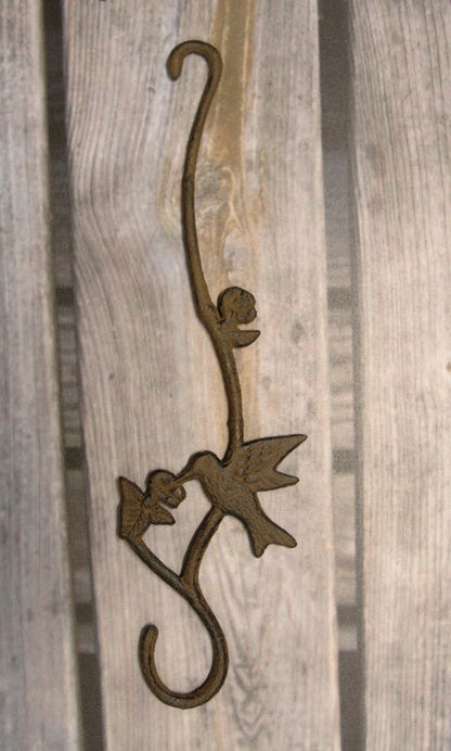 1-HUMMINGBIRD Plant Hanger,Extender,Country Garden Decor,Nature Theme,Wild Birds,H-26B