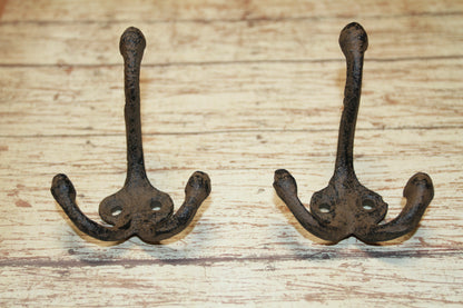 2-Wall Hooks,TRIPLE WALL HOOKS,Utility Hooks,Country Decor,Home And Garden Use,Free Ship H-108B