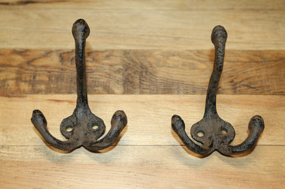 2-Wall Hooks,TRIPLE WALL HOOKS,Utility Hooks,Country Decor,Home And Garden Use,Free Ship H-108B
