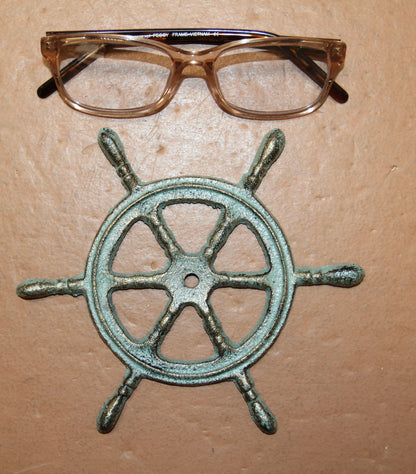 2-Ships Wheel Wall Hanging,Plaques,Harbor Style,Coastal Accents,Gifts,Boater Decor,N-27