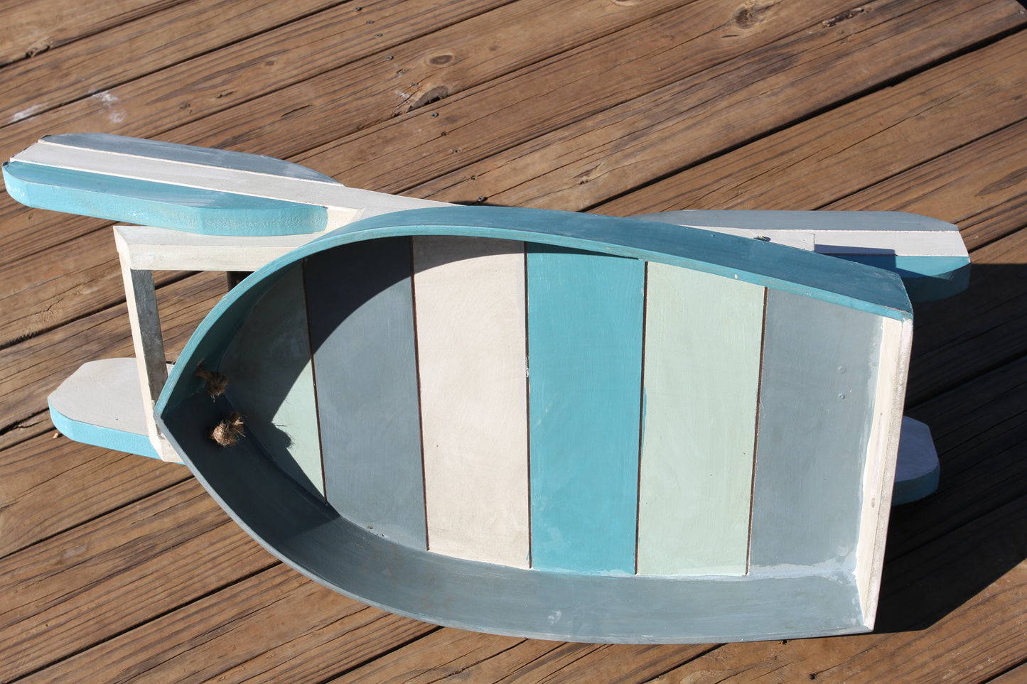 BOAT TABLE, Foldable Boat Shape Side Table, Deck, Patio, Sunroom Decor, Perfect Mothers Day Gift