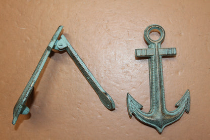 2-ANCHOR DOOR KNOCKERS,Mariners Decor,Coastal Living Accents,Entryway Door Knocker,Gifts,BL-60