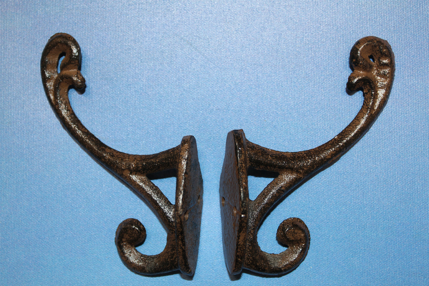 2 Affordable DOUBLE WALL HOOKS,Hanging Storage,Bath-Kitchen Decor,Country Accents, H-111