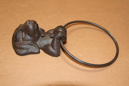1-Heavy Towel Ring, HAPPY HOUND,Bathroom Accessory,Country Style,Gift,Kitchen Towel Holder,BA-HD1