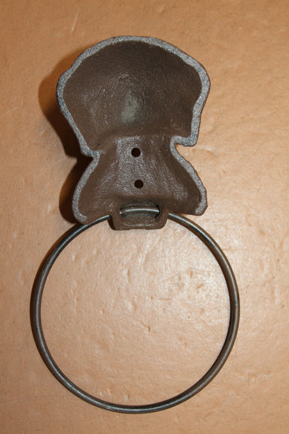 1-Heavy Towel Ring, HAPPY HOUND,Bathroom Accessory,Country Style,Gift,Kitchen Towel Holder,BA-HD1
