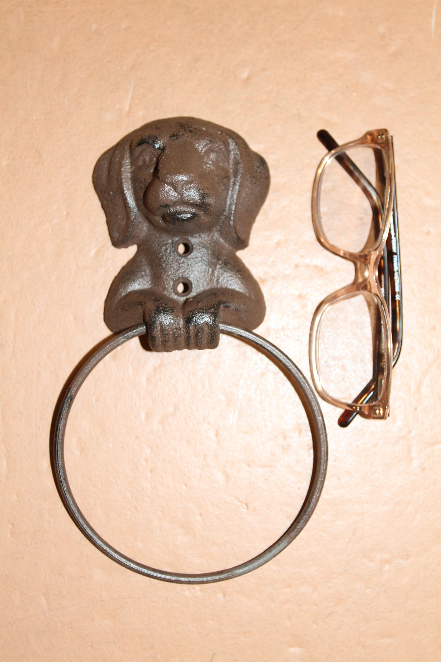 1-Heavy Towel Ring, HAPPY HOUND,Bathroom Accessory,Country Style,Gift,Kitchen Towel Holder,BA-HD1