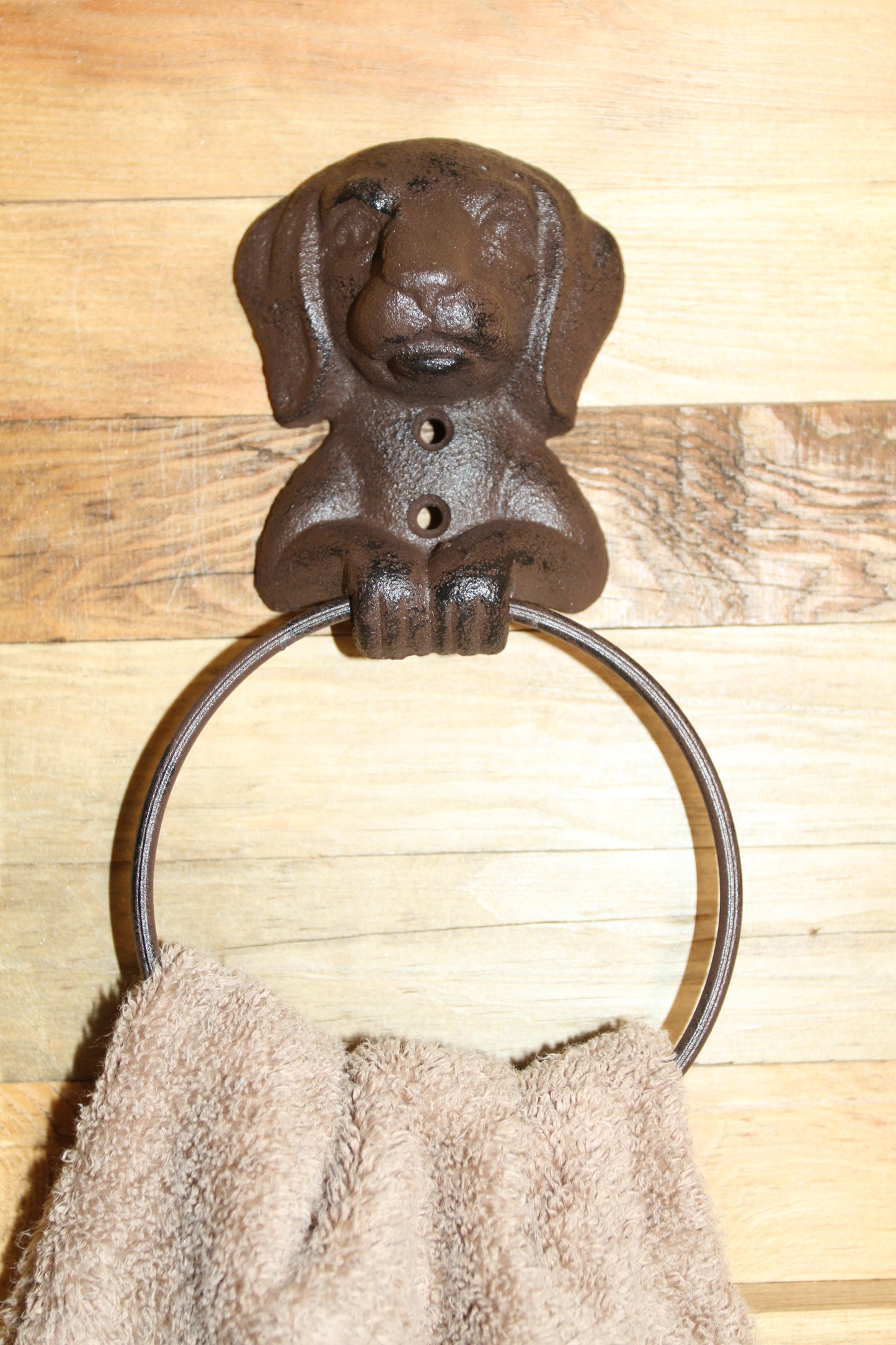 1-Heavy Towel Ring, HAPPY HOUND,Bathroom Accessory,Country Style,Gift,Kitchen Towel Holder,BA-HD1