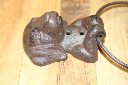1-Heavy Towel Ring, HAPPY HOUND,Bathroom Accessory,Country Style,Gift,Kitchen Towel Holder,BA-HD1