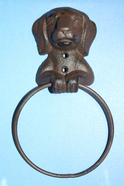 1-Heavy Towel Ring, HAPPY HOUND,Bathroom Accessory,Country Style,Gift,Kitchen Towel Holder,BA-HD1
