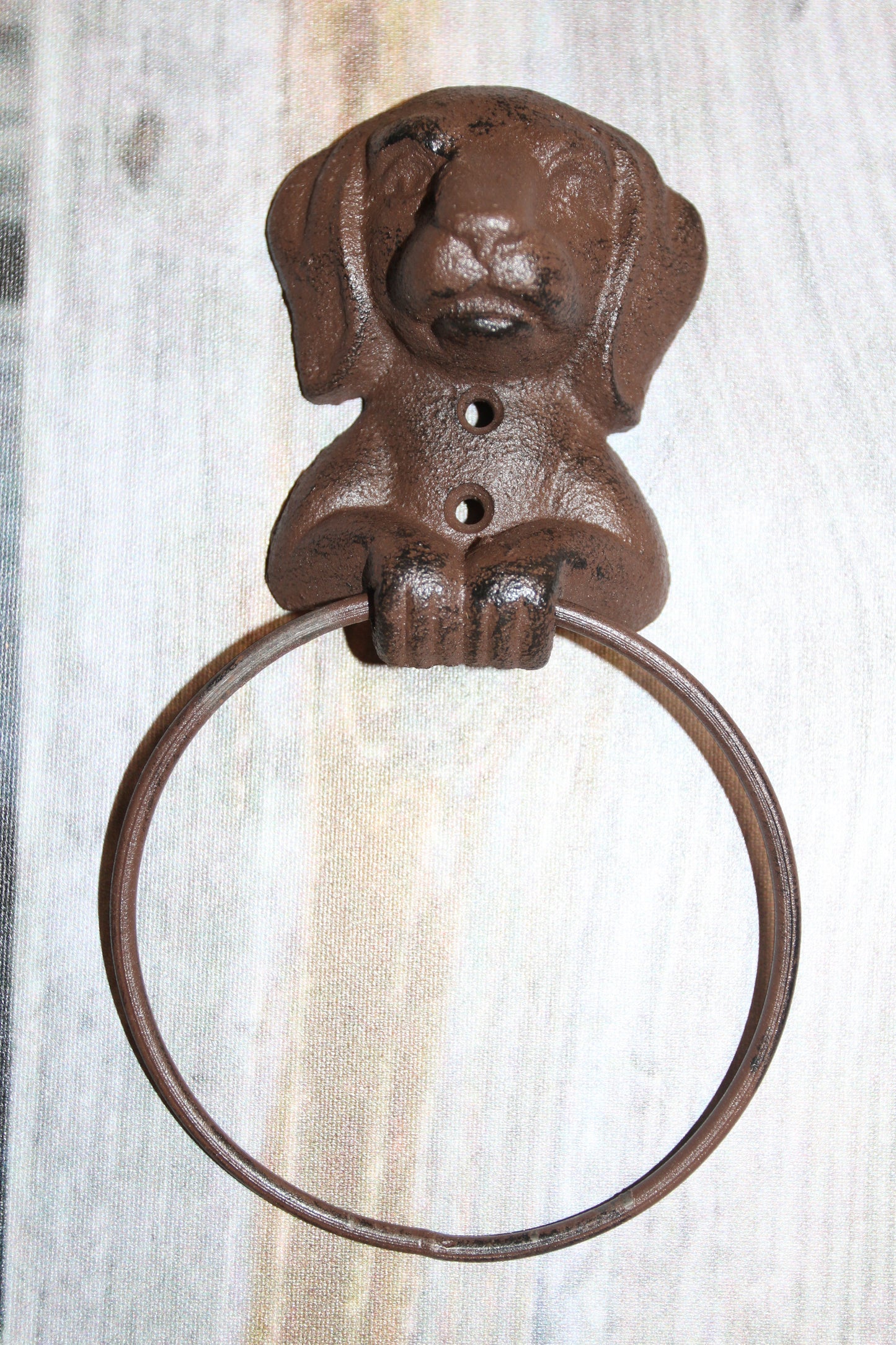 1-Heavy Towel Ring, HAPPY HOUND,Bathroom Accessory,Country Style,Gift,Kitchen Towel Holder,BA-HD1