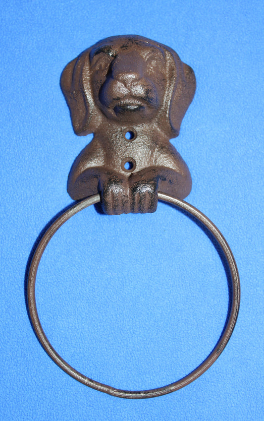 1-Heavy Towel Ring, HAPPY HOUND,Bathroom Accessory,Country Style,Gift,Kitchen Towel Holder,BA-HD1