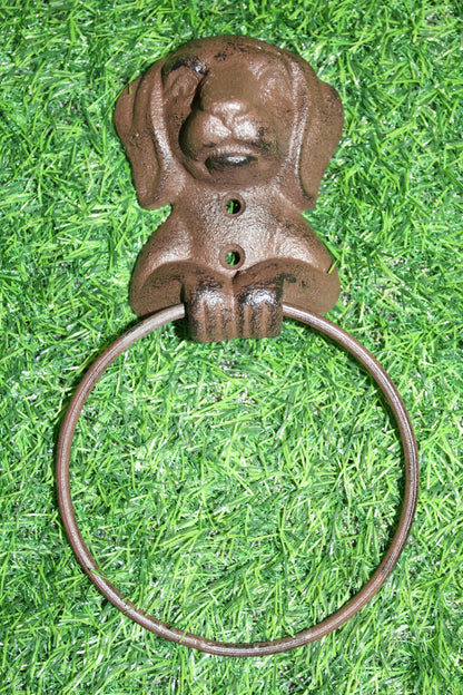 1-Heavy Towel Ring, HAPPY HOUND,Bathroom Accessory,Country Style,Gift,Kitchen Towel Holder,BA-HD1