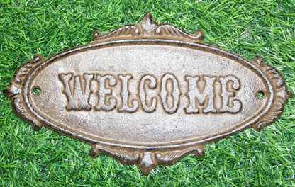 1-WELCOME PLAQUE,Garden Gate Sign,Cabin Entry Sign,Housewarming,Country Decor,Gifts,N-44
