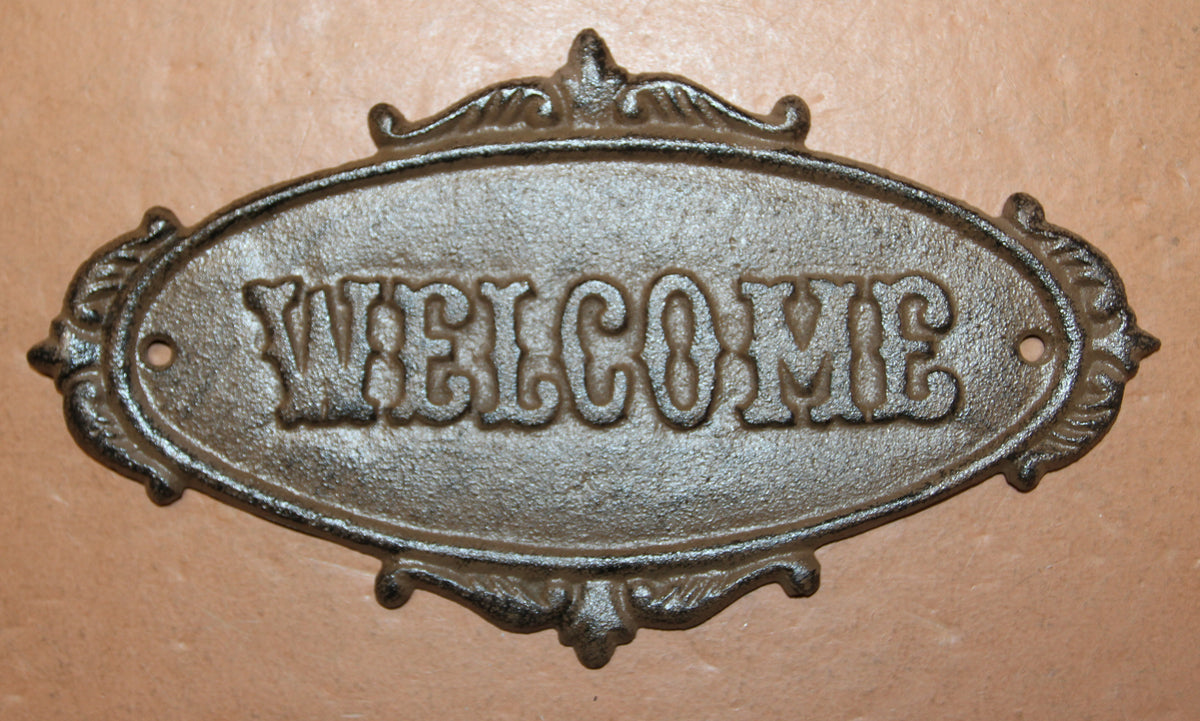 1-WELCOME PLAQUE,Garden Gate Sign,Cabin Entry Sign,Housewarming,Country Decor,Gifts,N-44
