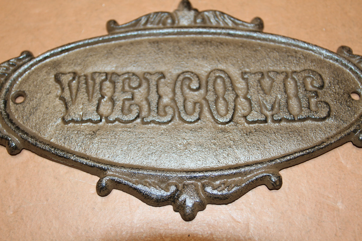 1-WELCOME PLAQUE,Garden Gate Sign,Cabin Entry Sign,Housewarming,Country Decor,Gifts,N-44