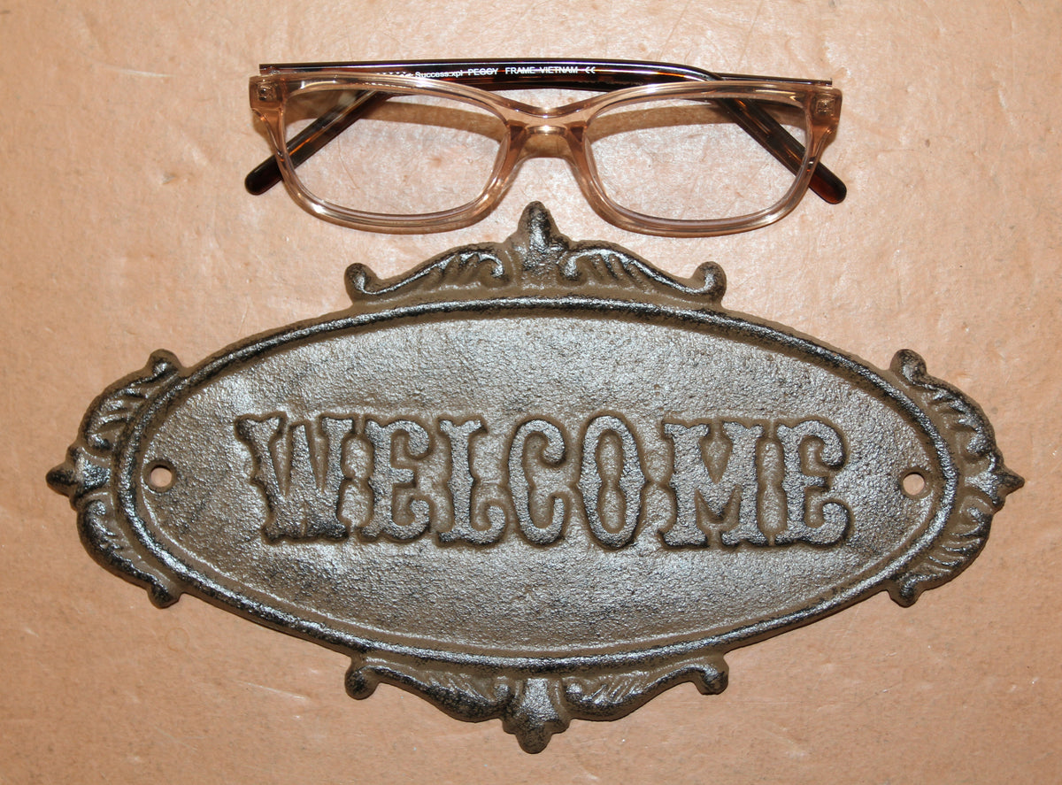 1-WELCOME PLAQUE,Garden Gate Sign,Cabin Entry Sign,Housewarming,Country Decor,Gifts,N-44