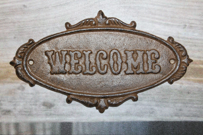 1-WELCOME PLAQUE,Garden Gate Sign,Cabin Entry Sign,Housewarming,Country Decor,Gifts,N-44