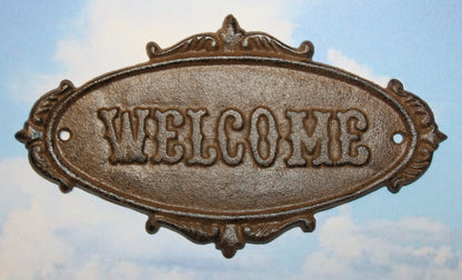 1-WELCOME PLAQUE,Garden Gate Sign,Cabin Entry Sign,Housewarming,Country Decor,Gifts,N-44