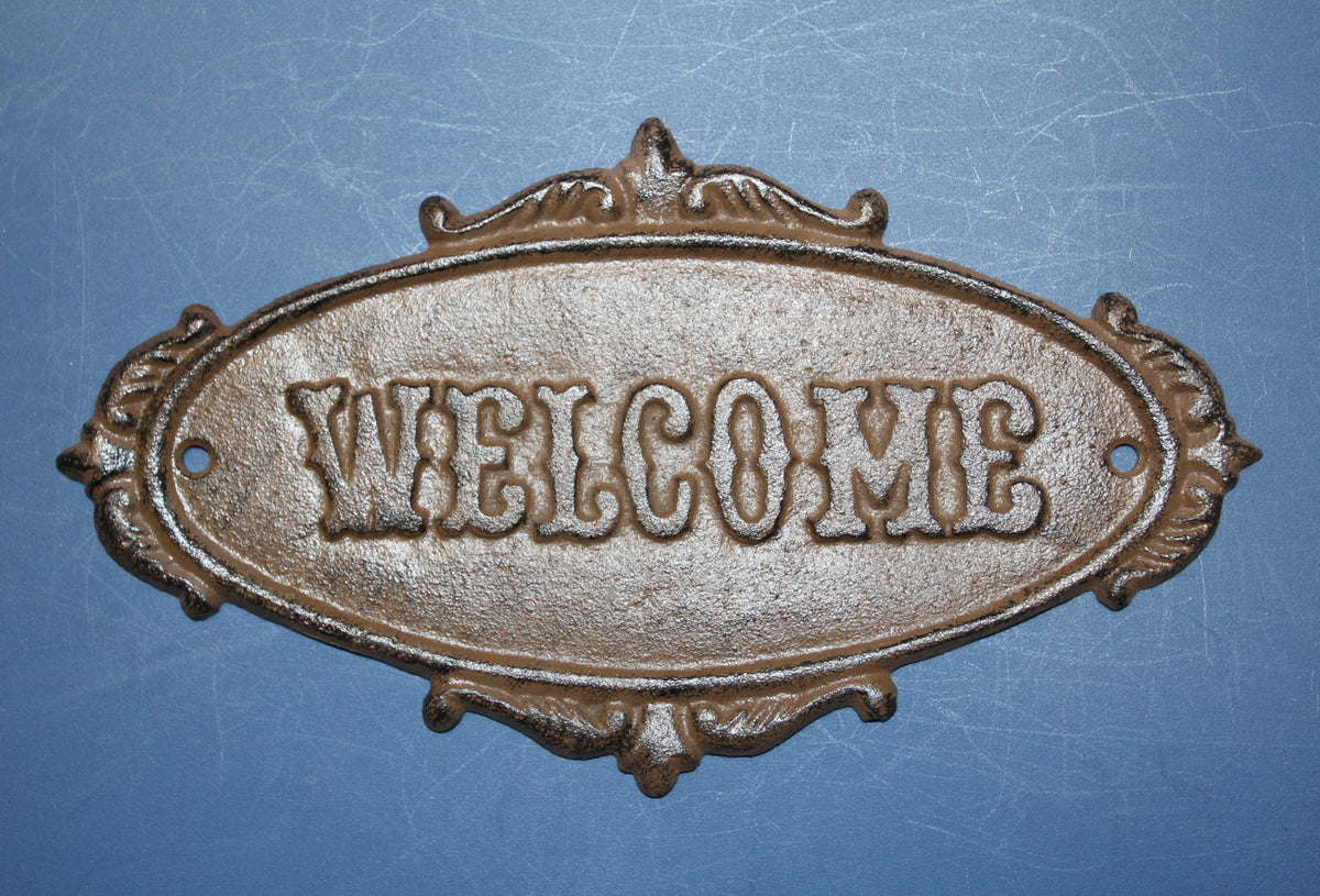 1-WELCOME PLAQUE,Garden Gate Sign,Cabin Entry Sign,Housewarming,Country Decor,Gifts,N-44