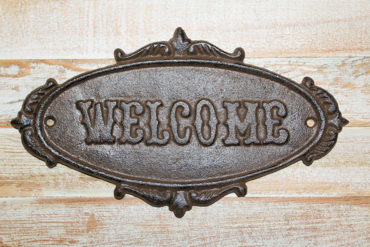 1-WELCOME PLAQUE,Garden Gate Sign,Cabin Entry Sign,Housewarming,Country Decor,Gifts,N-44