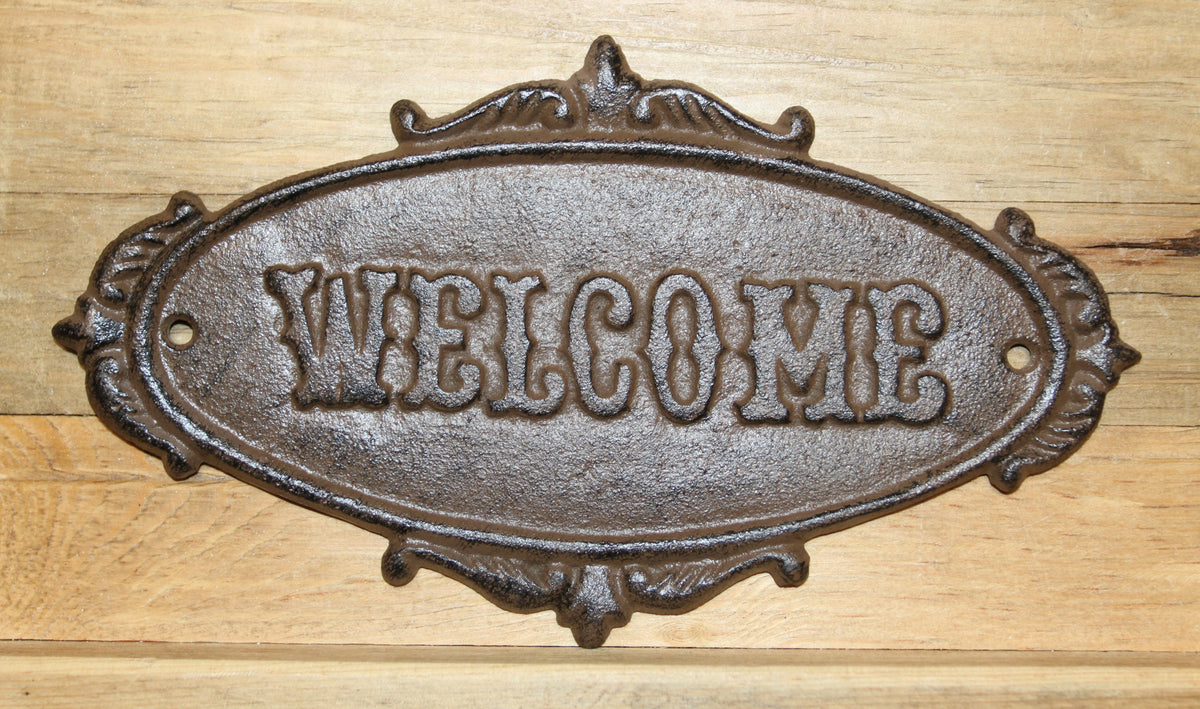 1-WELCOME PLAQUE,Garden Gate Sign,Cabin Entry Sign,Housewarming,Country Decor,Gifts,N-44