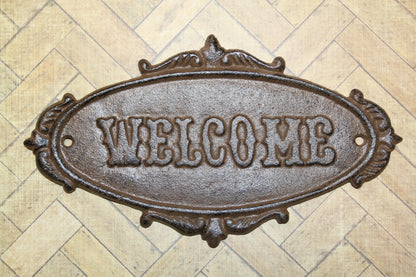 1-WELCOME PLAQUE,Garden Gate Sign,Cabin Entry Sign,Housewarming,Country Decor,Gifts,N-44