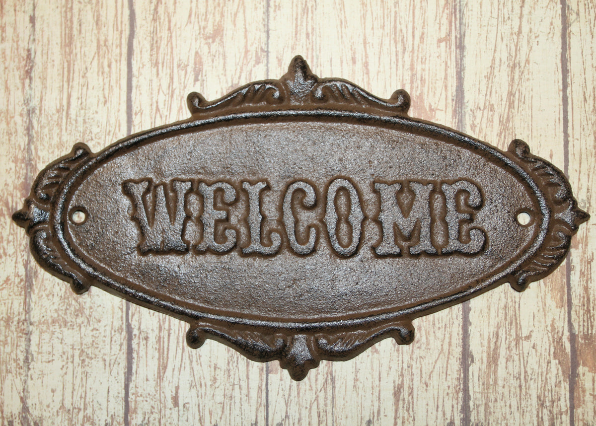 1-WELCOME PLAQUE,Garden Gate Sign,Cabin Entry Sign,Housewarming,Country Decor,Gifts,N-44