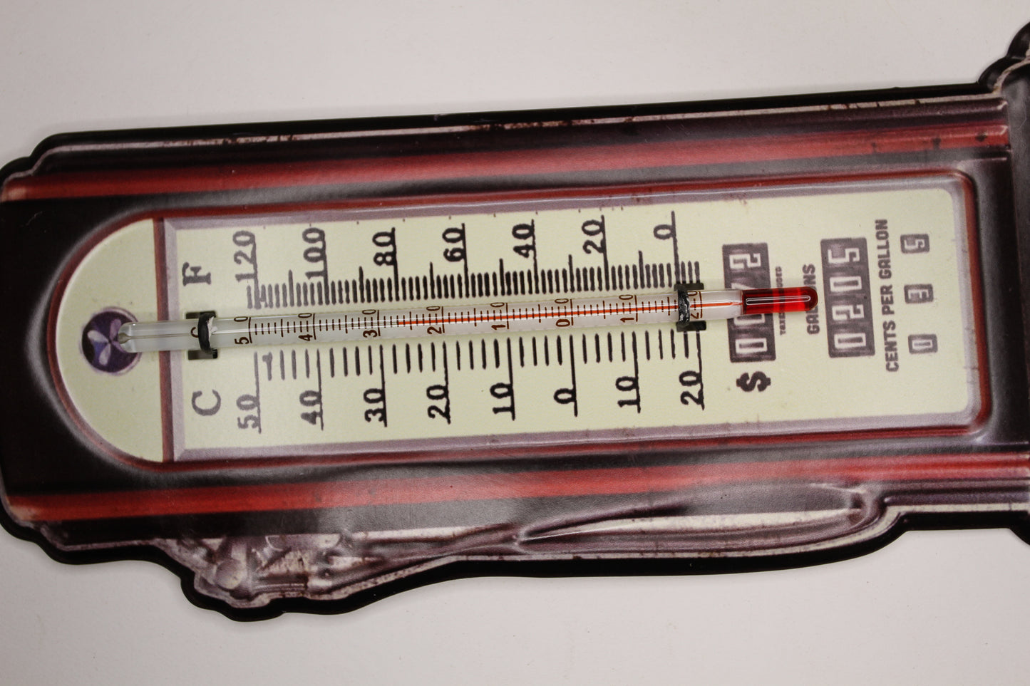 Dad's Garage, Indoor And Outdoor Thermometer, Replica Of A Vintage Wall Hanging, Gas Pump, Old Fashion Graphics, All Occasion Gifts Gift, DG-016T