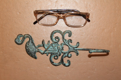 2-FLAMINGO Wall Hooks,Tropical Decor,Shorebirds,Beach Syle Bath Decor,Wading Birds, Gifts