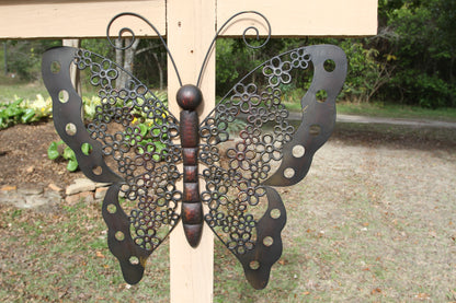 Giant Butterfly Wall Hanging- Yard Art- Country- Farmhouse- Home And Garden Decor- Christmas- Housewarming Gift Idea- Butterfly Decor