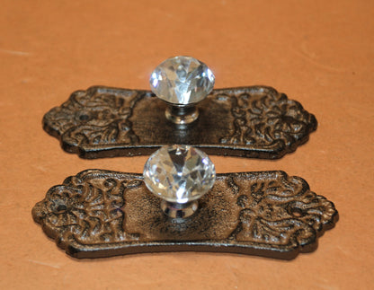 2-DRESSER PULLS,Refurbishing Supply,Bath And Kitchen Door Handles,Country Victorian Style,Gifts HW-55