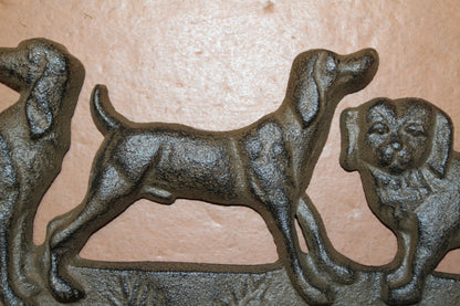 1-Wall Hook,DOGS,Leash Holder,Country Decor,All Occasion Gifts,4 Useful Hooks,H-124