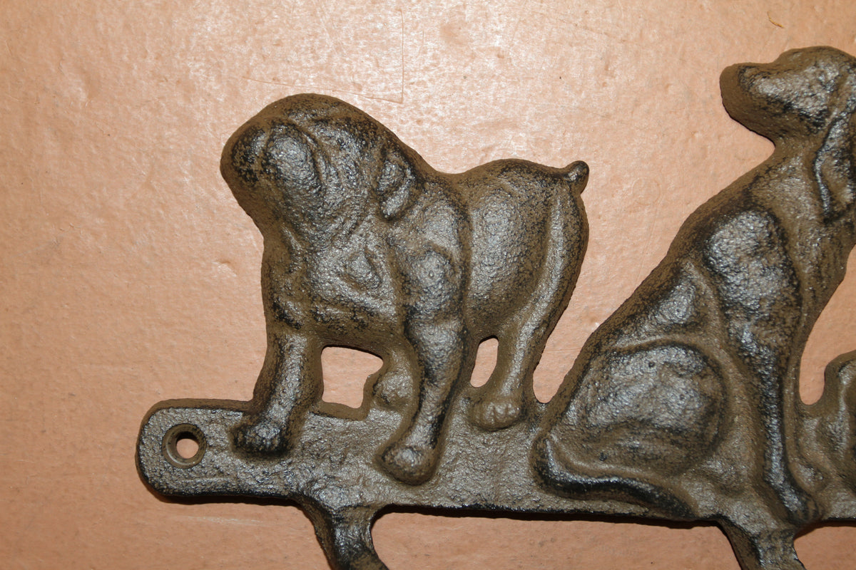 1-Wall Hook,DOGS,Leash Holder,Country Decor,All Occasion Gifts,4 Useful Hooks,H-124