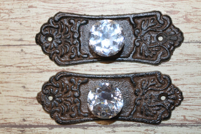 2-DRESSER PULLS,Refurbishing Supply,Bath And Kitchen Door Handles,Country Victorian Style,Gifts HW-55
