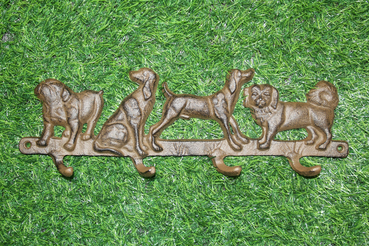 1-Wall Hook,DOGS,Leash Holder,Country Decor,All Occasion Gifts,4 Useful Hooks,H-124