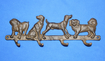 1-Wall Hook,DOGS,Leash Holder,Country Decor,All Occasion Gifts,4 Useful Hooks,H-124