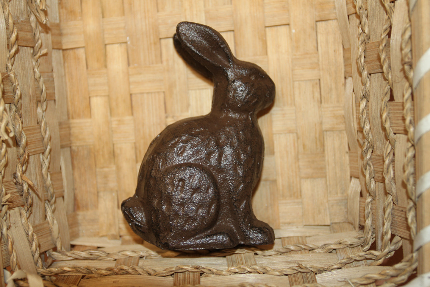 RABBITS, Garden Display, Easter Gift, Chocolate Brown Metal Bunnies, Sitting Rabbits For Easter Shelf Diplays N-37B