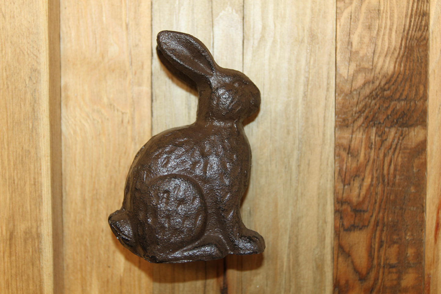 RABBITS, Garden Display, Easter Gift, Chocolate Brown Metal Bunnies, Sitting Rabbits For Easter Shelf Diplays N-37B