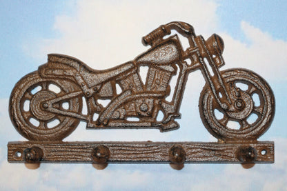 1-MOTORCYCLE WALL PLAQUE With Peg Hooks, Biker Style Gifts, Country Decor, Motor Bike, H-03