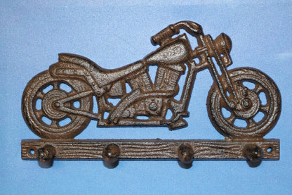 1-MOTORCYCLE WALL PLAQUE With Peg Hooks, Biker Style Gifts, Country Decor, Motor Bike, H-03