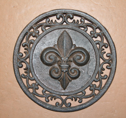 3pc-FLEUR DE LIS,2 Wall Hooks,Wall Plaque,New Orleans Style, Gifts,Country Decor,F-11,27